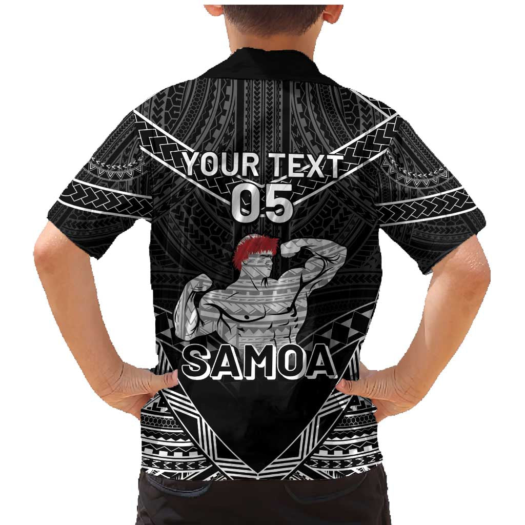 Custom Samoa Wrestling Family Matching Mermaid Dress and Hawaiian Shirt Samoan Wrestler Ulafala Style LT05 - Polynesian Pride