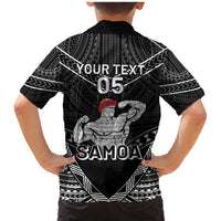 Custom Samoa Wrestling Family Matching Mermaid Dress and Hawaiian Shirt Samoan Wrestler Ulafala Style LT05 - Polynesian Pride