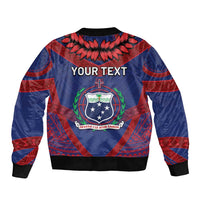 Personalised FAST Party Samoa Bomber Jacket Samoan Coat Of Arms Ulafala Style