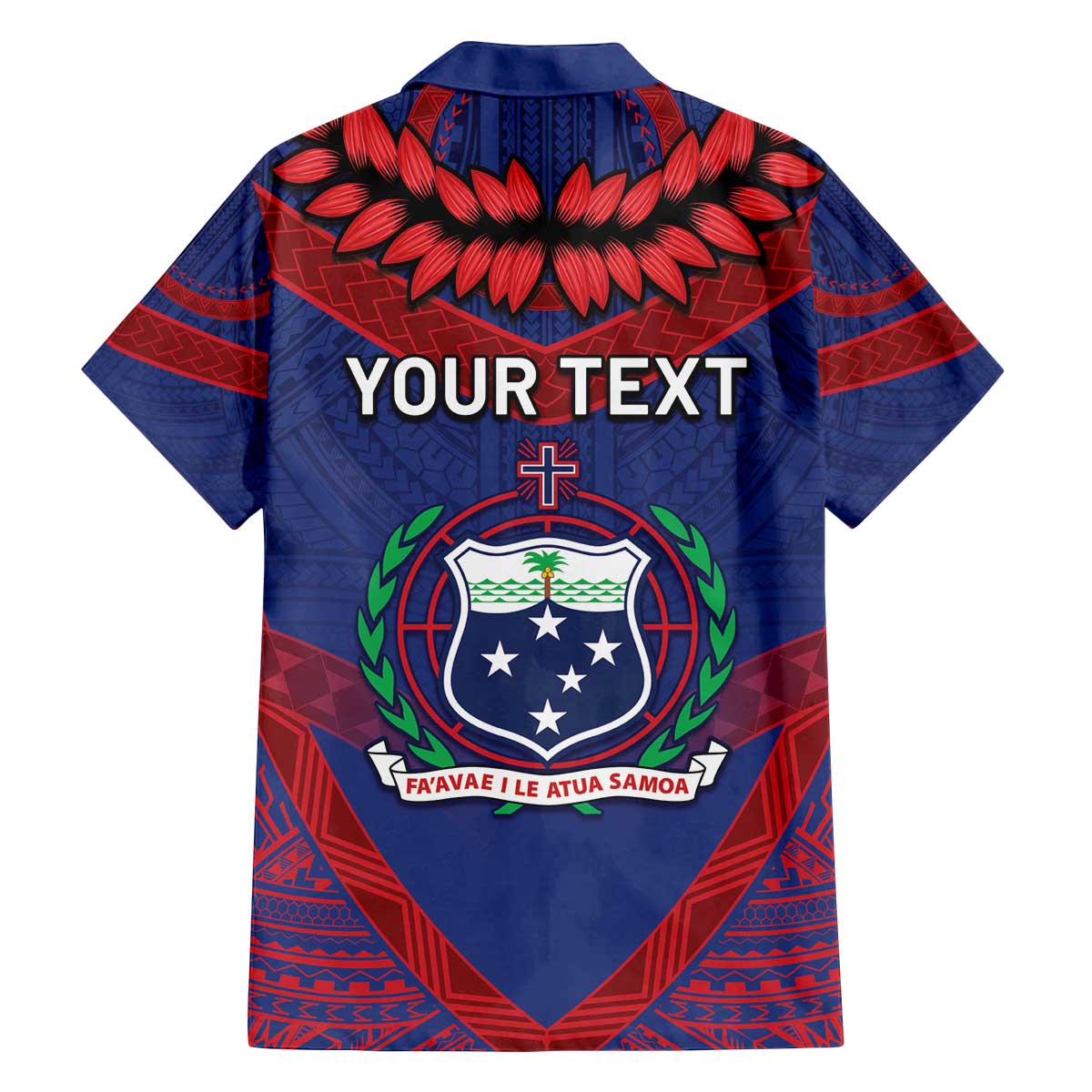 Personalised FAST Party Samoa Family Matching Off The Shoulder Long Sleeve Dress and Hawaiian Shirt Samoan Coat Of Arms Ulafala Style LT05 - Polynesian Pride