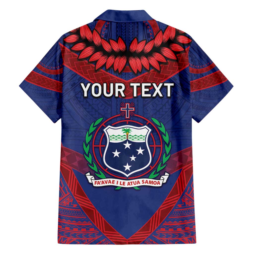 Personalised FAST Party Samoa Family Matching Off Shoulder Short Dress and Hawaiian Shirt Samoan Coat Of Arms Ulafala Style LT05 - Polynesian Pride