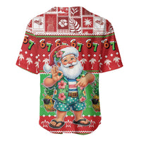 Mele Kalikimaka Hawaii Christmas Baseball Jersey Funny Santa 67 Gen Alpha Slang LT05 - Polynesian Pride