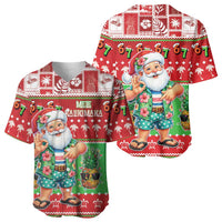 Mele Kalikimaka Hawaii Christmas Baseball Jersey Funny Santa 67 Gen Alpha Slang LT05 - Polynesian Pride