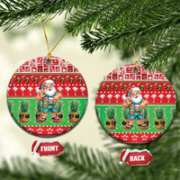 Mele Kalikimaka Hawaii Christmas Ceramic Ornament Funny Santa 67 Gen Alpha Slang - Polynesian Pride