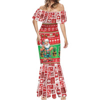 Mele Kalikimaka Hawaii Christmas Mermaid Dress Funny Santa 67 Gen Alpha Slang LT05 - Polynesian Pride