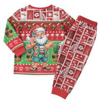Mele Kalikimaka Hawaii Christmas Pajama Set Funny Santa 67 Gen Alpha Slang LT05 - Polynesian Pride