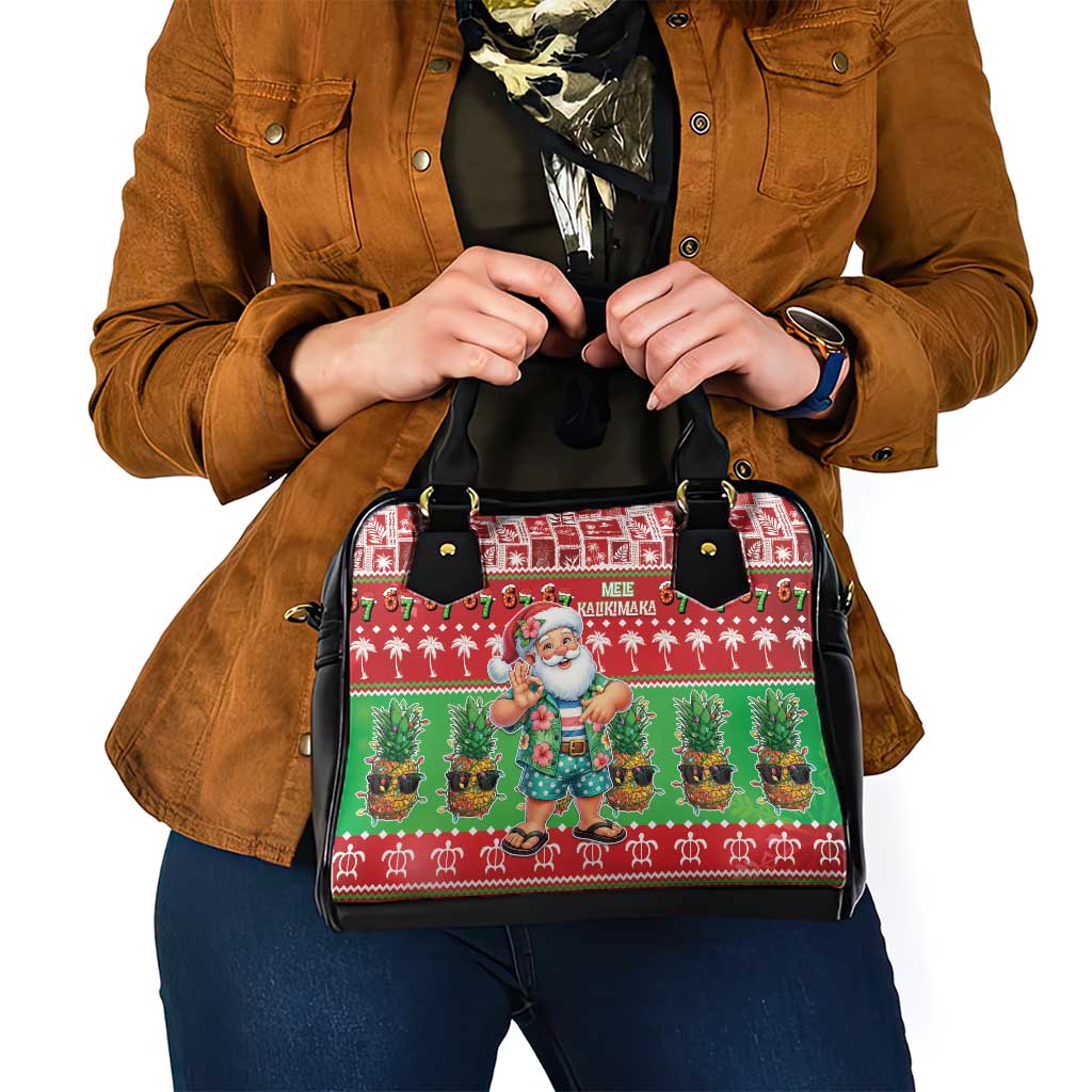 Mele Kalikimaka Hawaii Christmas Shoulder Handbag Funny Santa 67 Gen Alpha Slang LT05 - Polynesian Pride