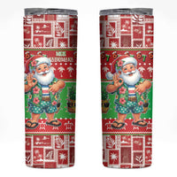 Mele Kalikimaka Hawaii Christmas Skinny Tumbler Funny Santa 67 Gen Alpha Slang LT05 Red - Polynesian Pride