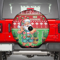 Mele Kalikimaka Hawaii Christmas Spare Tire Cover Funny Santa 67 Gen Alpha Slang LT05 - Polynesian Pride