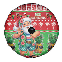 Mele Kalikimaka Hawaii Christmas Spare Tire Cover Funny Santa 67 Gen Alpha Slang LT05 - Polynesian Pride