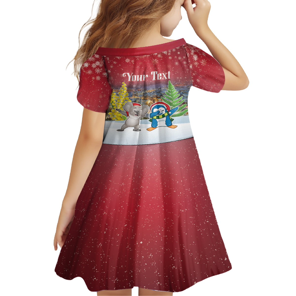 Personalised Christmas In July Family Matching Summer Maxi Dress and Hawaiian Shirt Funny Dabbing Dance Koala And Blue Penguins LT05 - Polynesian Pride