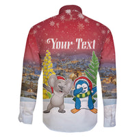 Personalised Christmas In July Family Matching Summer Maxi Dress and Hawaiian Shirt Funny Dabbing Dance Koala And Blue Penguins LT05 - Polynesian Pride
