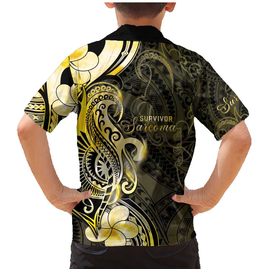 Sarcoma Awareness Family Matching Mermaid Dress and Hawaiian Shirt You Are Stronger Than Sarcoma LT05 - Polynesian Pride