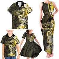 Sarcoma Awareness Family Matching Tank Maxi Dress and Hawaiian Shirt You Are Stronger Than Sarcoma LT05 - Polynesian Pride