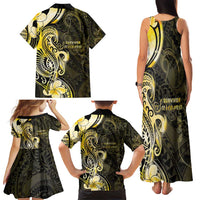 Sarcoma Awareness Family Matching Tank Maxi Dress and Hawaiian Shirt You Are Stronger Than Sarcoma LT05 - Polynesian Pride
