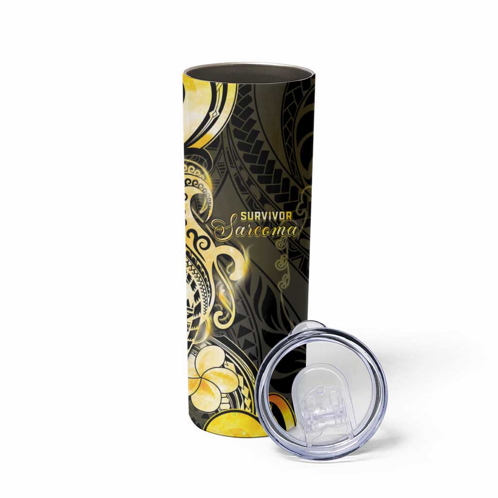 Sarcoma Awareness Skinny Tumbler You Are Stronger Than Sarcoma