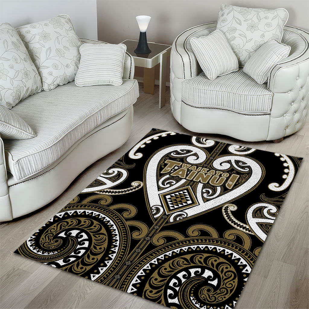 Aotearoa Waikato Tainui Area Rug Maori Tribal Pattern