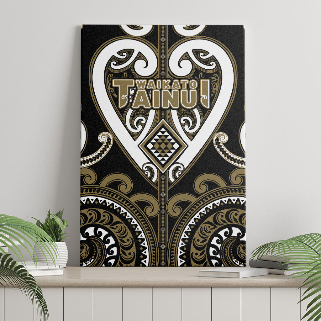 Aotearoa Waikato Tainui Canvas Wall Art Maori Tribal Pattern