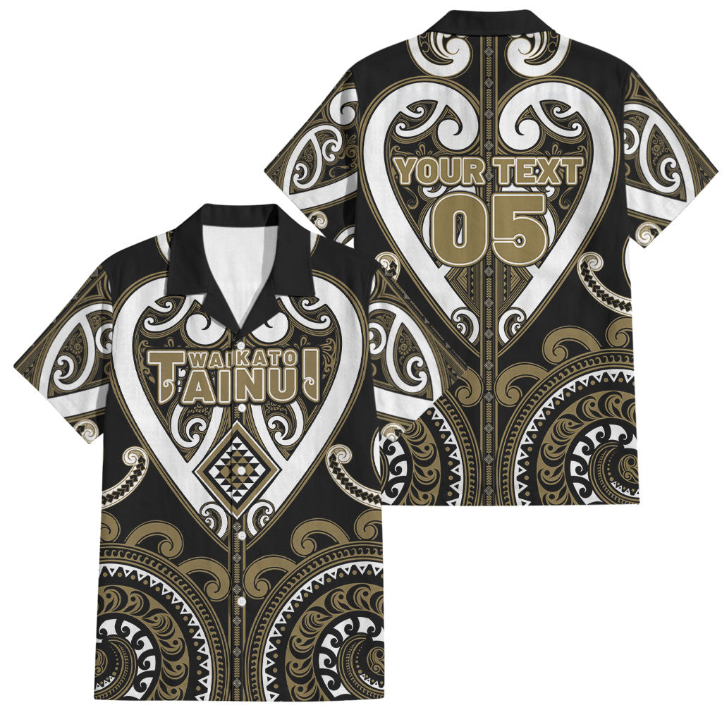 Custom Aotearoa Waikato Tainui Family Matching Summer Maxi Dress and Hawaiian Shirt Maori Tribal Pattern
