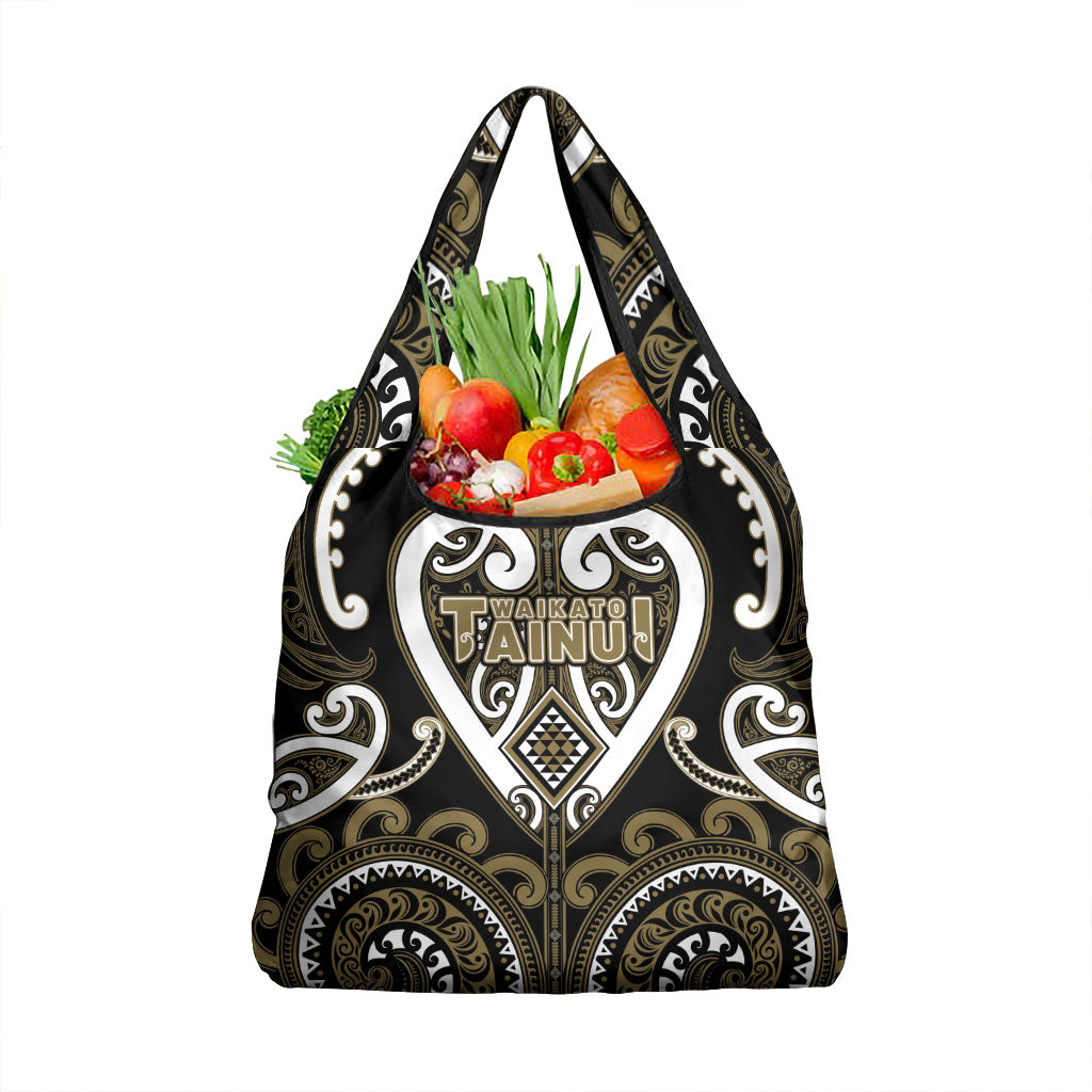 Aotearoa Waikato Tainui Grocery Bag Maori Tribal Pattern LT05 1-pack One Size Dark Yellow - Polynesian Pride