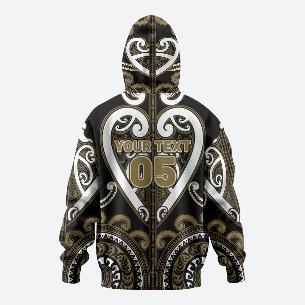 Custom Aotearoa Waikato Tainui Hoodie Maori Tribal Pattern