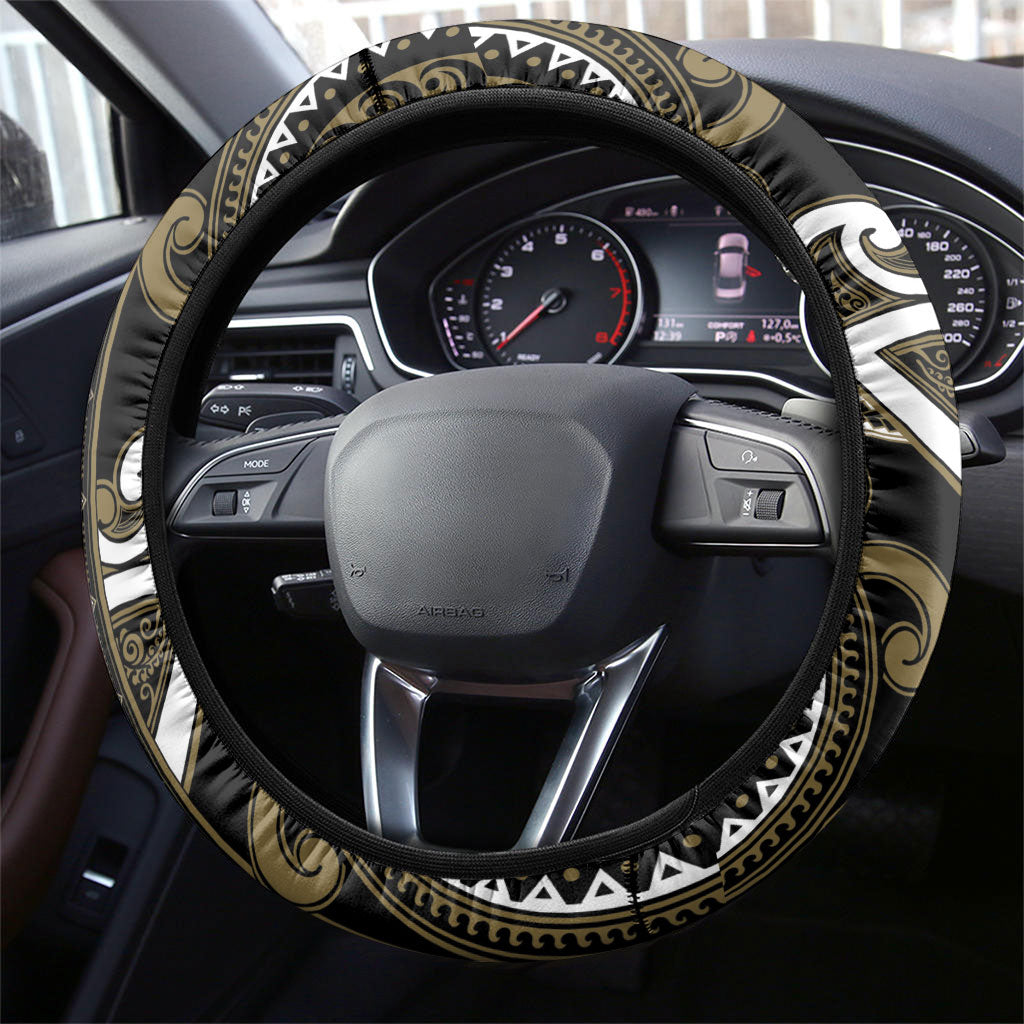 Aotearoa Waikato Tainui Steering Wheel Cover Maori Tribal Pattern