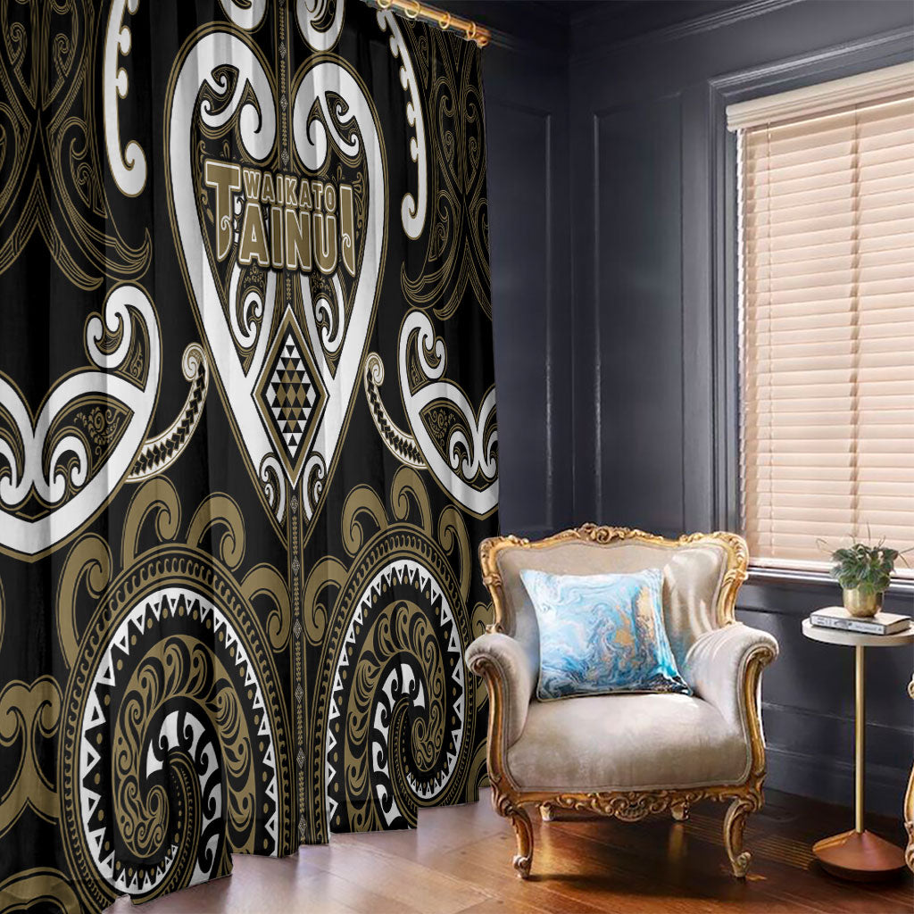 Aotearoa Waikato Tainui Window Curtain Maori Tribal Pattern