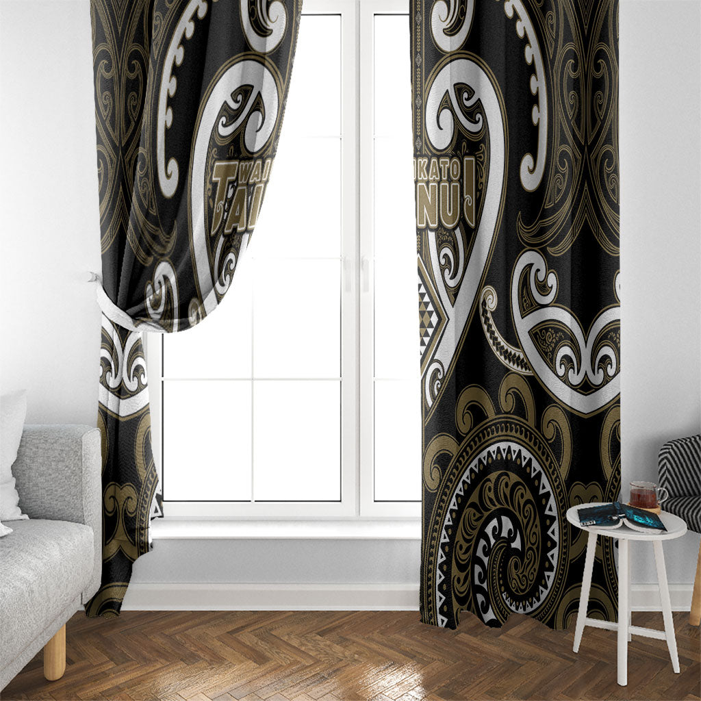 Aotearoa Waikato Tainui Window Curtain Maori Tribal Pattern