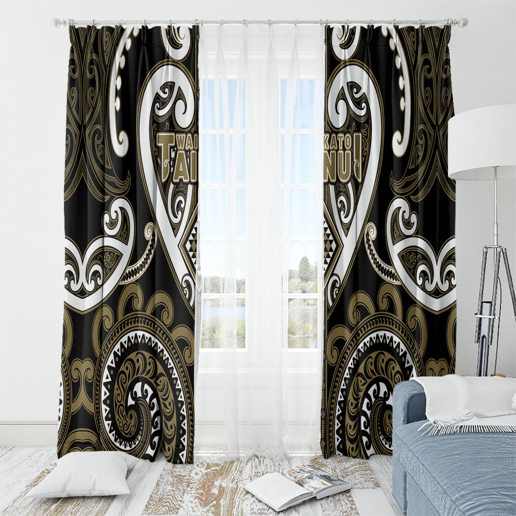 Aotearoa Waikato Tainui Window Curtain Maori Tribal Pattern