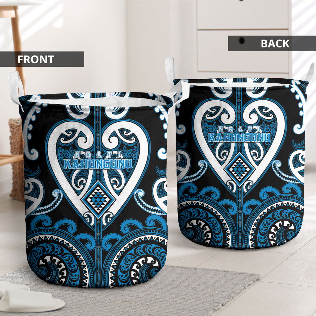 Aotearoa Ngati Kahungunu Laundry Basket Maori Tribal Pattern