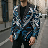 Custom Aotearoa Ngati Kahungunu Blazer Maori Tribal Pattern