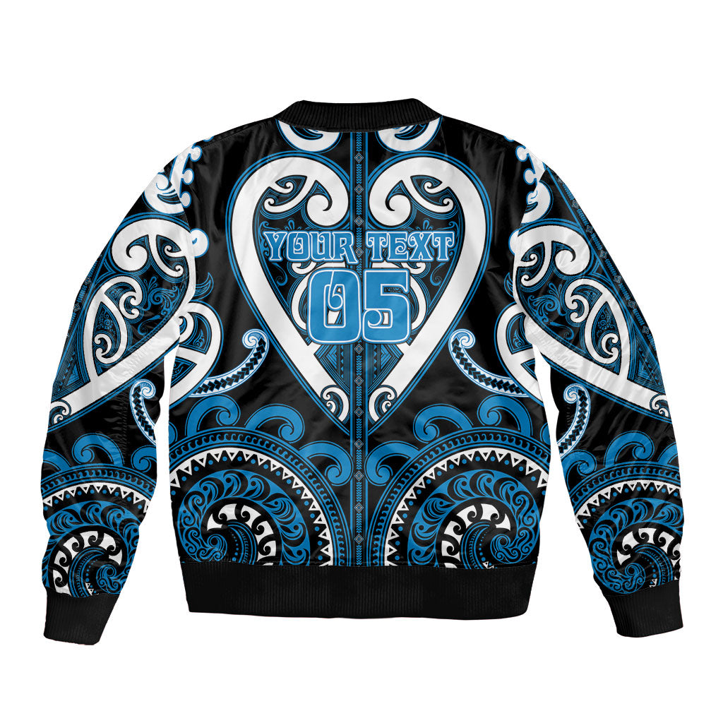 Custom Aotearoa Ngati Kahungunu Bomber Jacket Maori Tribal Pattern