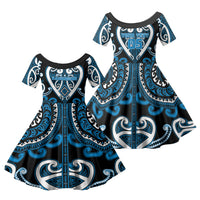 Custom Aotearoa Ngati Kahungunu Family Matching Long Sleeve Bodycon Dress and Hawaiian Shirt Maori Tribal Pattern