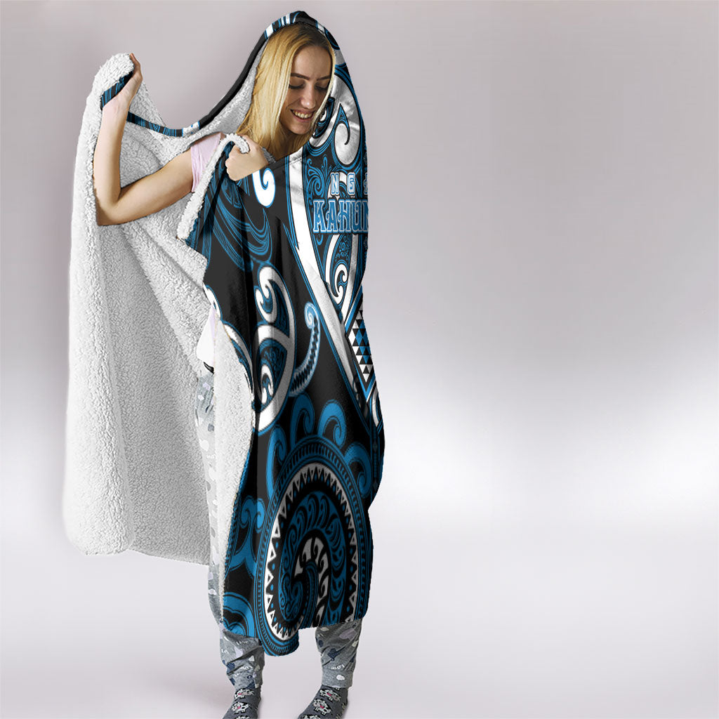Aotearoa Ngati Kahungunu Hooded Blanket Maori Tribal Pattern