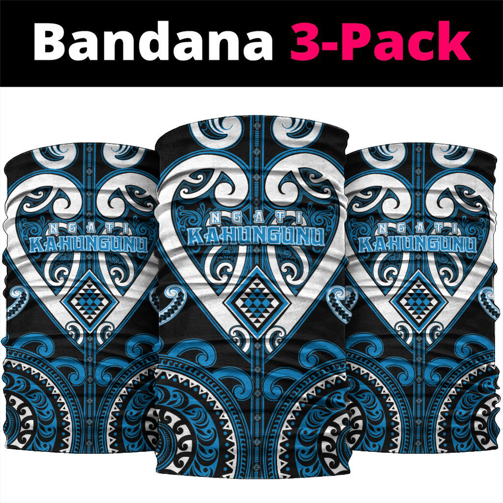 Aotearoa Ngati Kahungunu Neck Gaiter Maori Tribal Pattern LT05 package One Size: 25*50cm Blue - Polynesian Pride