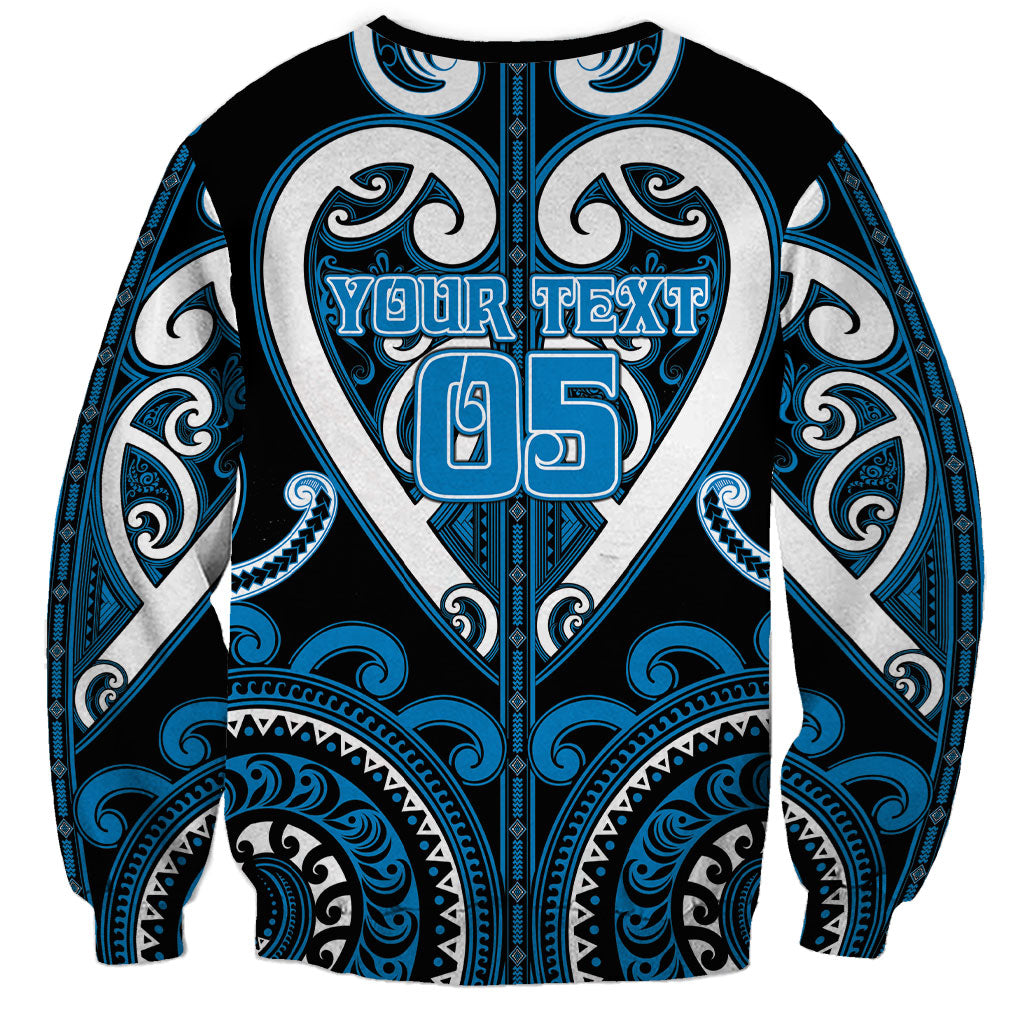 Custom Aotearoa Ngati Kahungunu Sweatshirt Maori Tribal Pattern