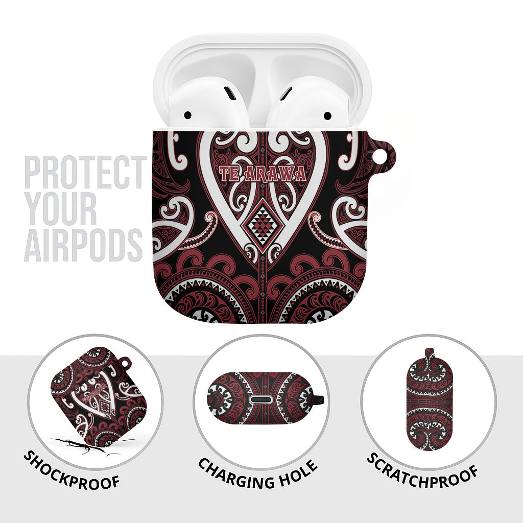 Aotearoa Te Arawa AirPods Case Maori Tribal Pattern