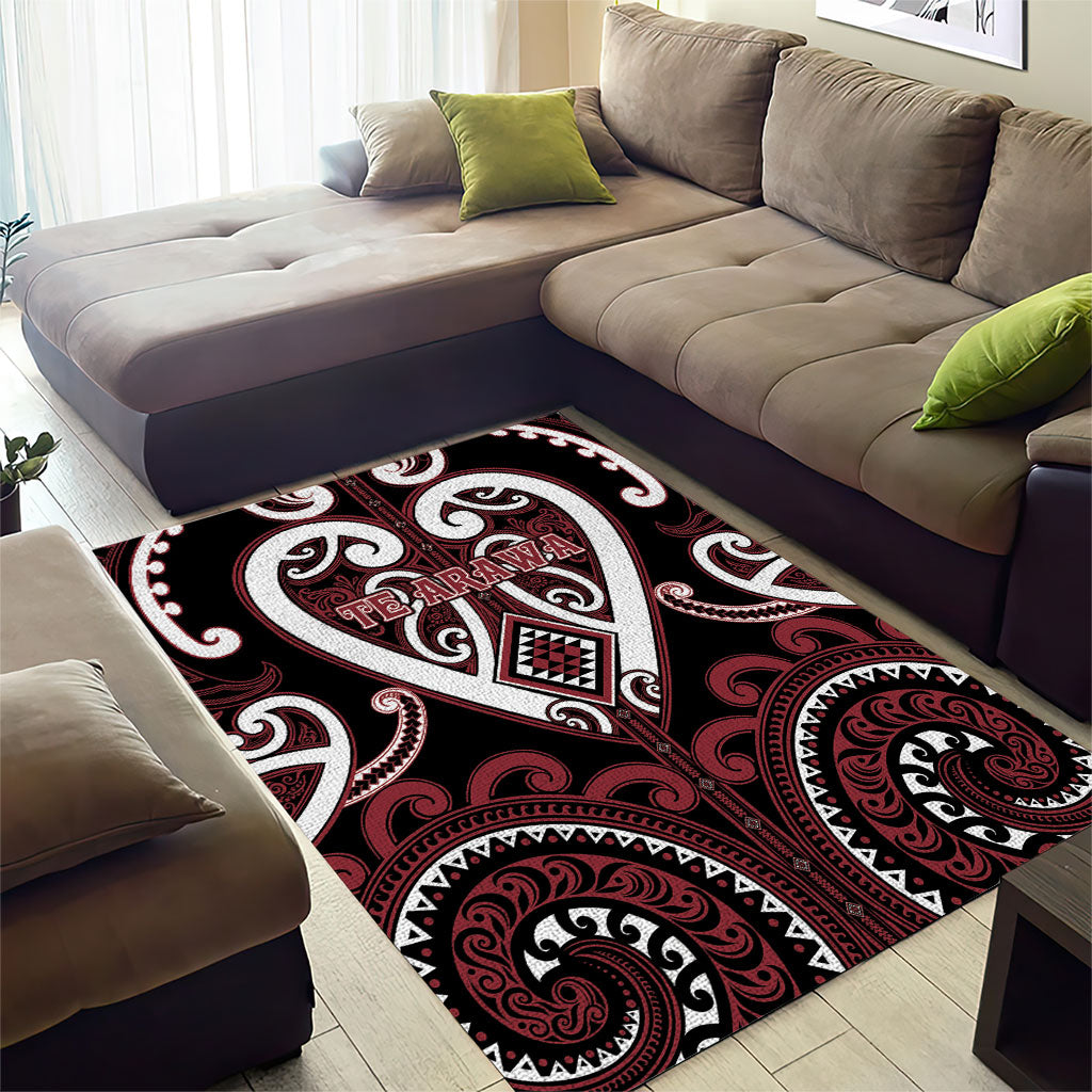 Aotearoa Te Arawa Area Rug Maori Tribal Pattern