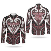 Custom Aotearoa Te Arawa Couples Matching Short Sleeve Bodycon Dress and Long Sleeve Button Shirt Maori Tribal Pattern