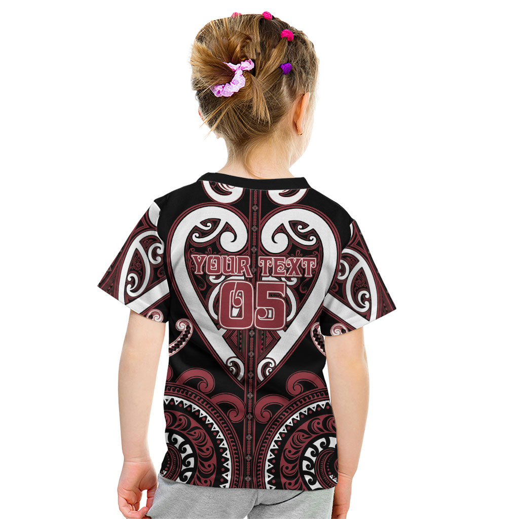 Custom Aotearoa Te Arawa Kid T Shirt Maori Tribal Pattern