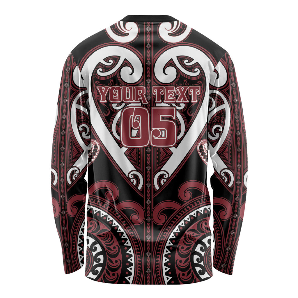 Custom Aotearoa Te Arawa Long Sleeve Shirt Maori Tribal Pattern