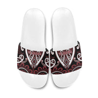 Aotearoa Te Arawa Slide Sandals Maori Tribal Pattern