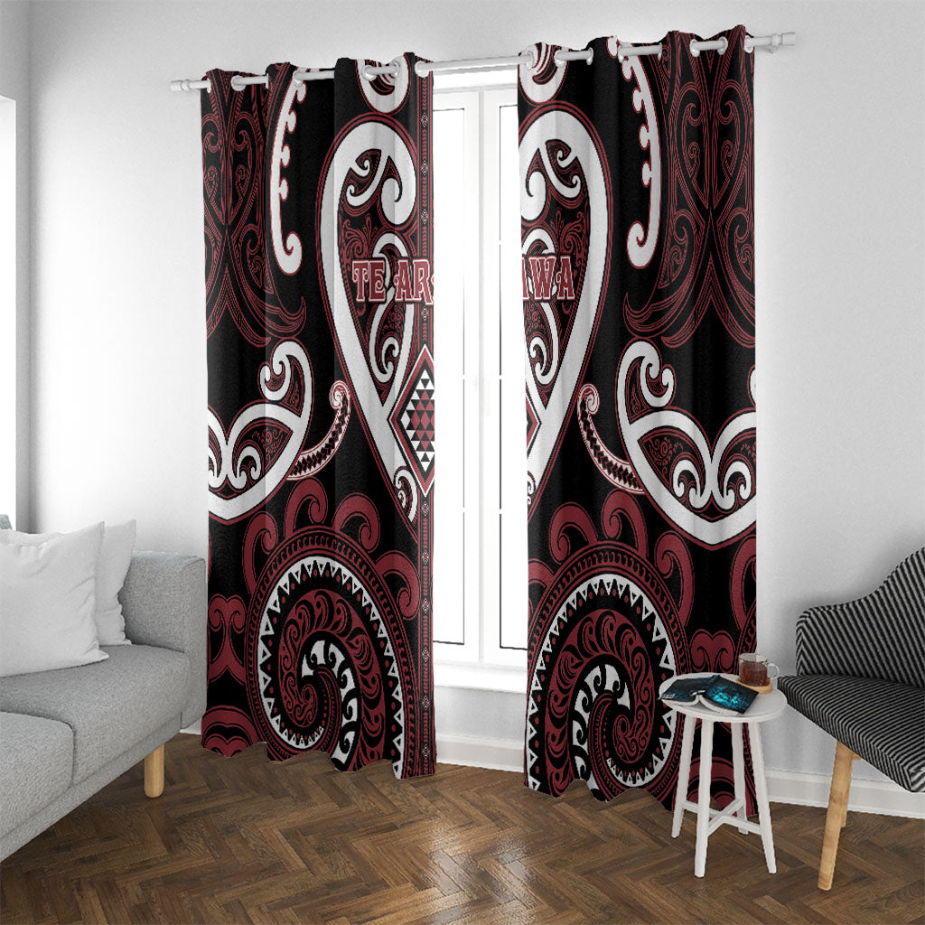 Aotearoa Te Arawa Window Curtain Maori Tribal Pattern