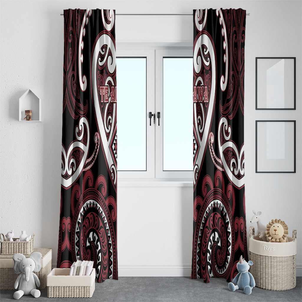 Aotearoa Te Arawa Window Curtain Maori Tribal Pattern