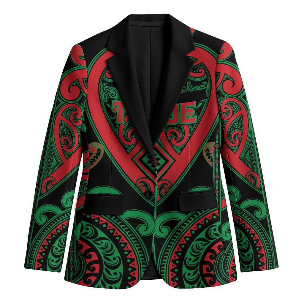 Custom Aotearoa Ngai Tuhoe Blazer Maori Tribal Pattern