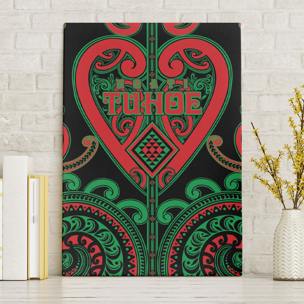 Aotearoa Ngai Tuhoe Canvas Wall Art Maori Tribal Pattern LT05 Without Frame Black - Polynesian Pride