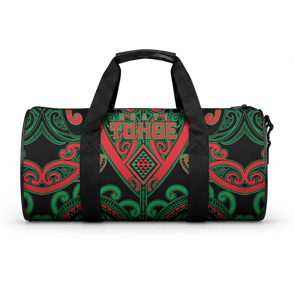 Aotearoa Ngai Tuhoe Duffle Bag Maori Tribal Pattern LT05 One size Black - Polynesian Pride