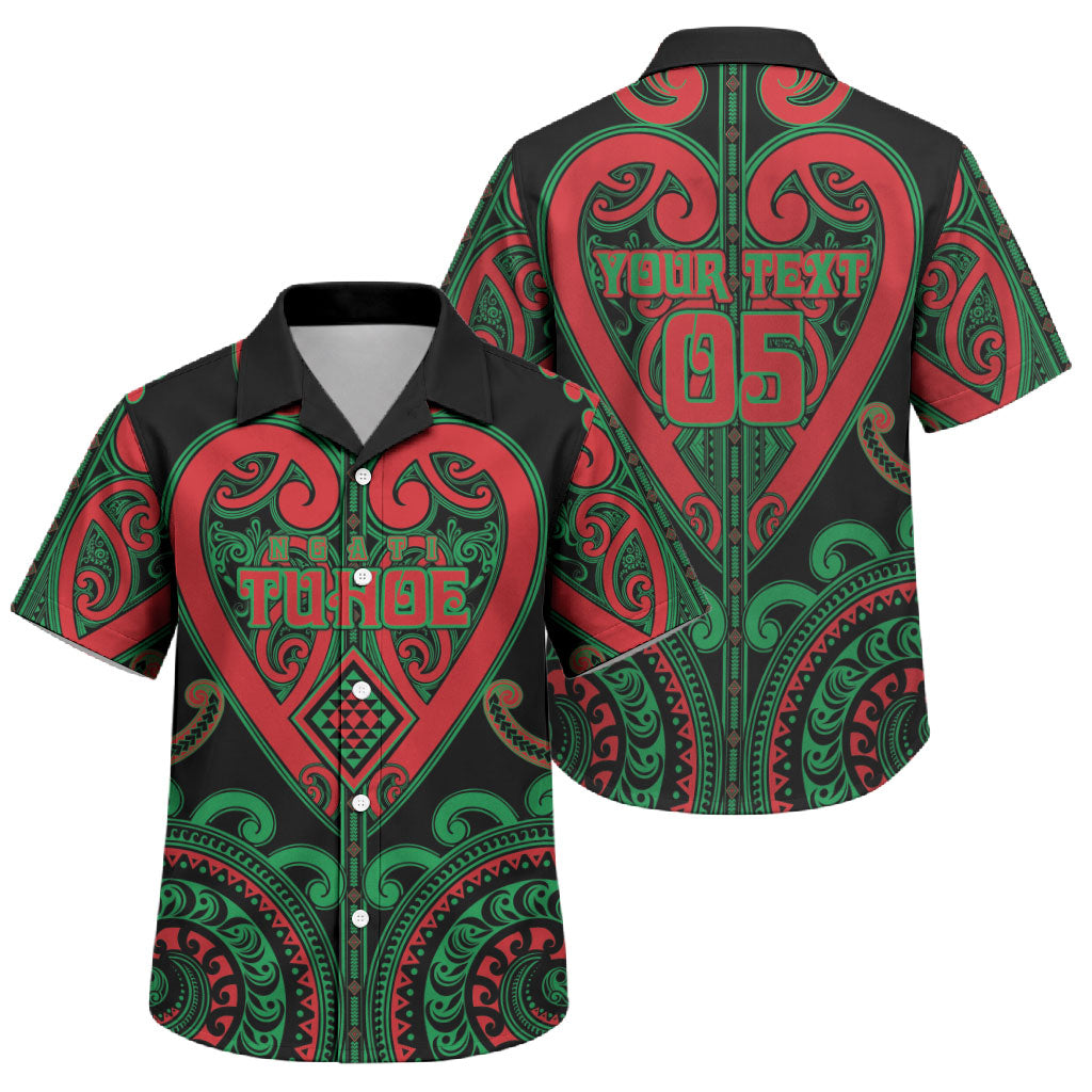 Custom Aotearoa Ngai Tuhoe Family Matching Tank Maxi Dress and Hawaiian Shirt Maori Tribal Pattern