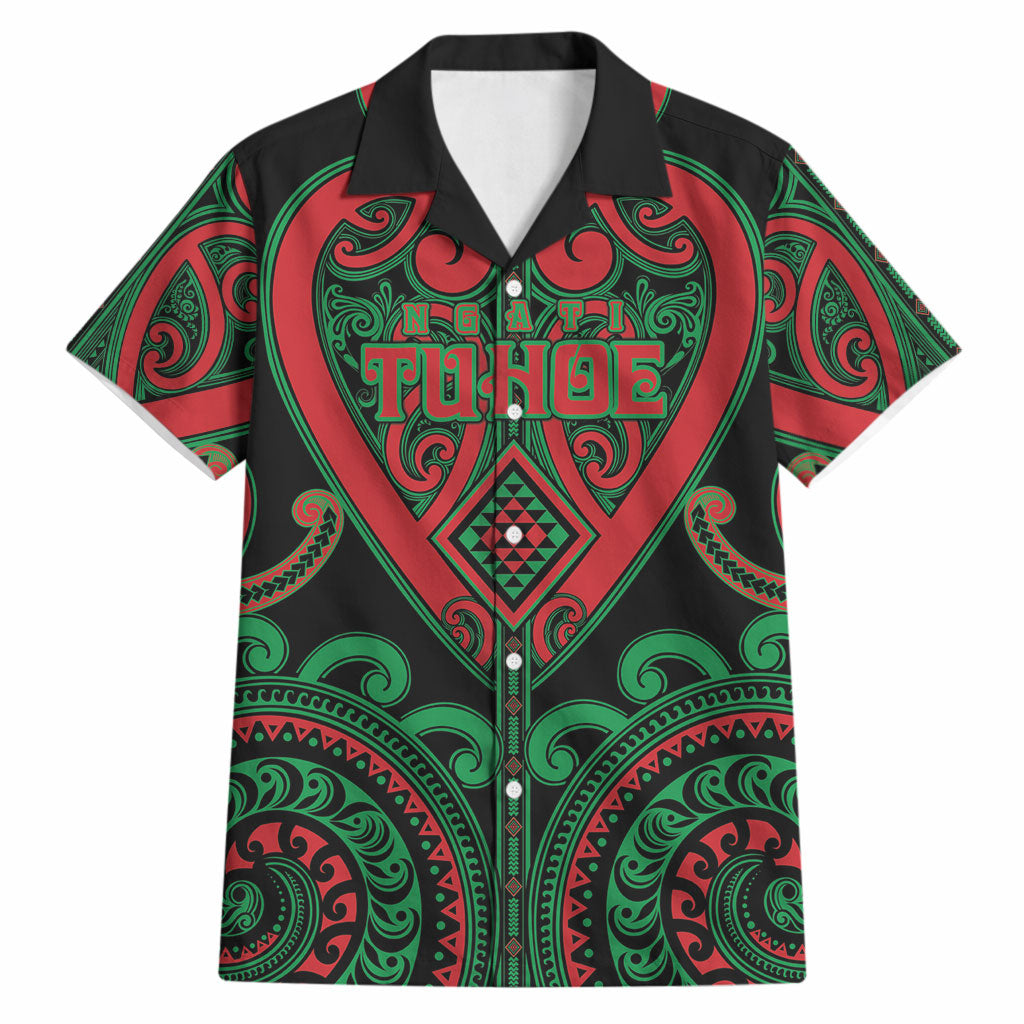 Custom Aotearoa Ngai Tuhoe Hawaiian Shirt Maori Tribal Pattern LT05 Black - Polynesian Pride