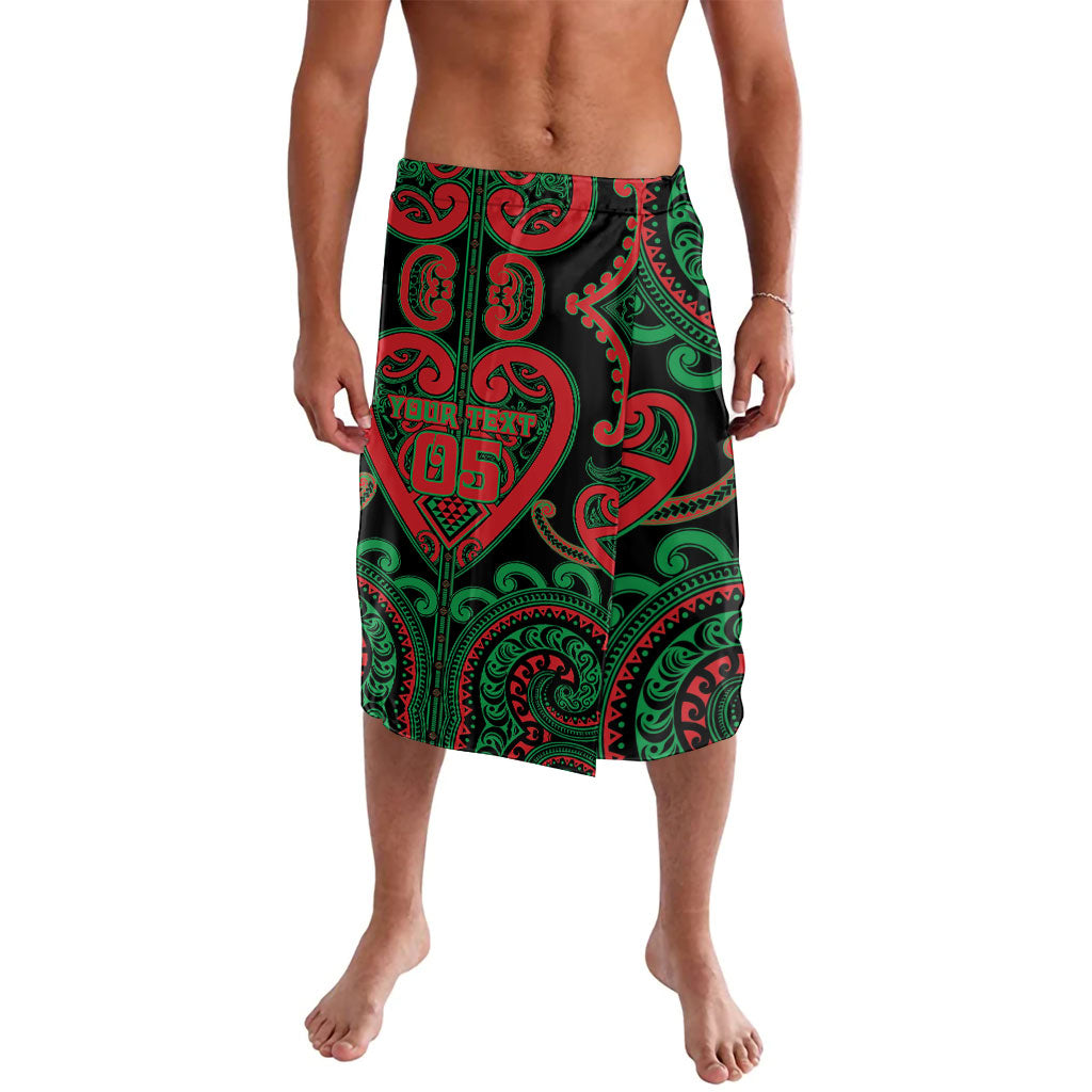 Custom Aotearoa Ngai Tuhoe Lavalava Maori Tribal Pattern LT05 Black - Polynesian Pride